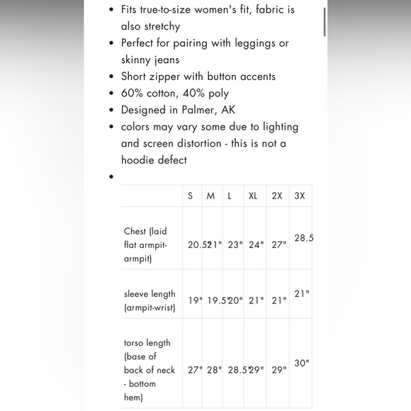 Alaska Chicks Seldovia Side Zip Hoodie - Picture 4 of 4